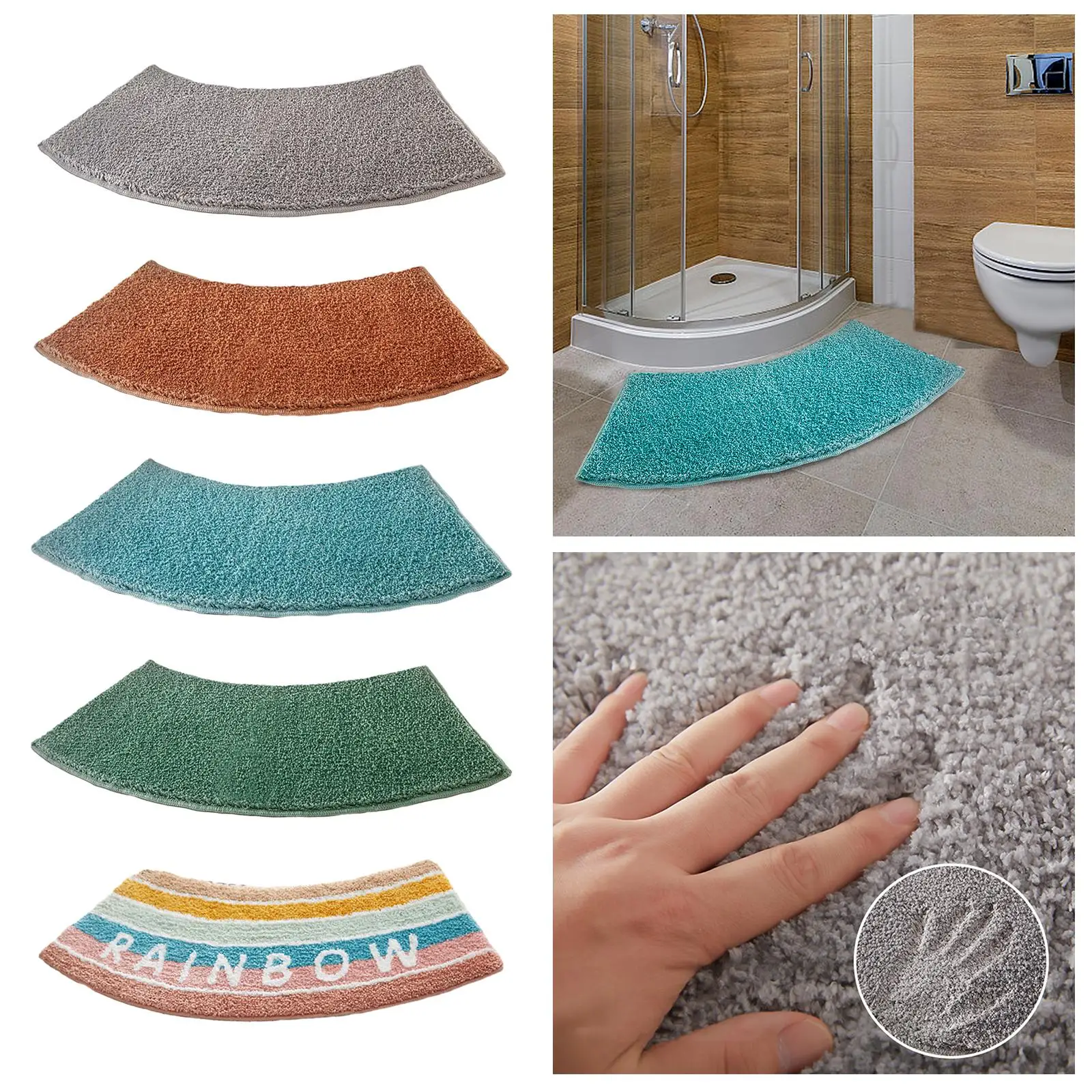 세면실, 욕실, 세탁실 등에 사용할 수 있는 곡선형 샤 - Bamboo Bath Mat 리뷰 및 가격