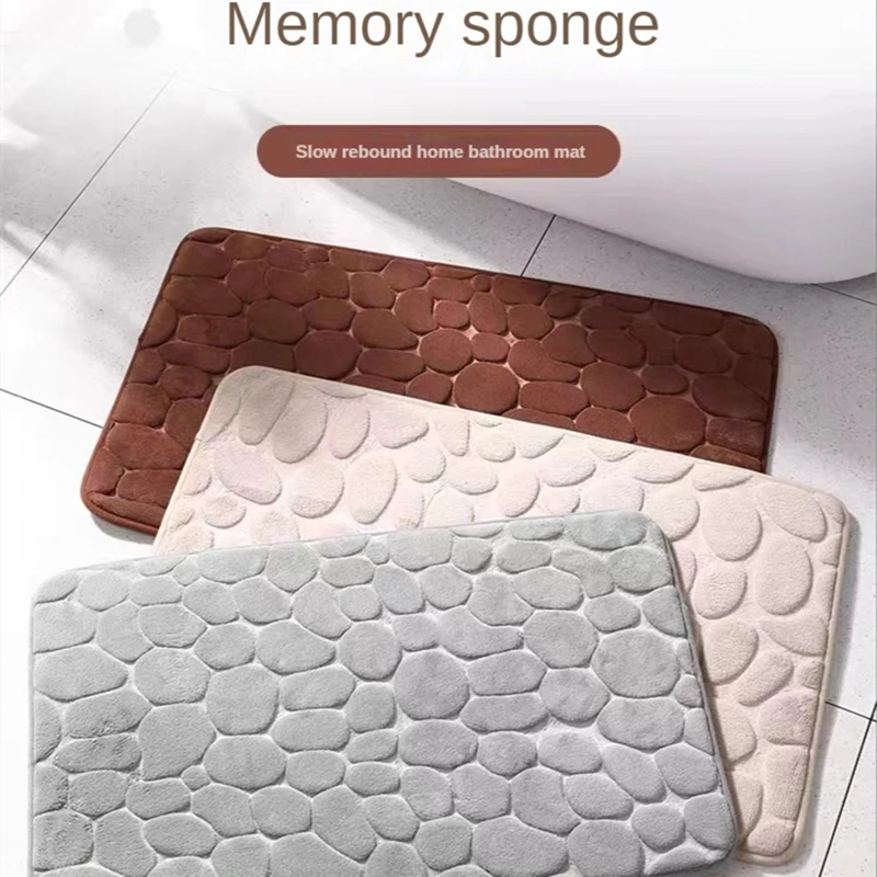 3D 미끄럼 방지 욕실 매트, 조약돌 엠보싱 목욕 매트 - Bamboo Bath Mat 리뷰 및 가격
