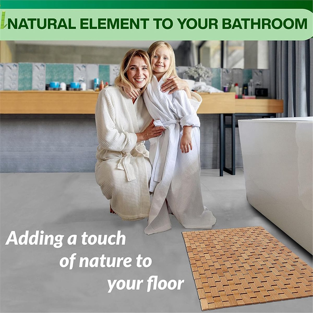 NOCM 대나무 욕실 매트 - 접이식 나무 욕실 매트  - Bamboo Bath Mat 리뷰 및 가격